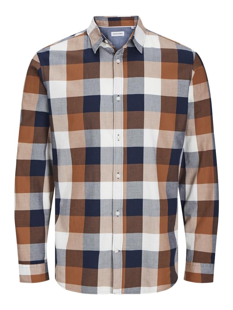JACK & JONES Jjjoshua Buffalo Twill Shirt LS Camisa Casual para Hombre