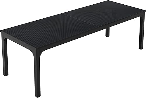 LITTLE TREE Escritorio de oficina extra largo de 78.7 pulgadas para dos personas, estación de trabajo doble para oficina en casa, negro