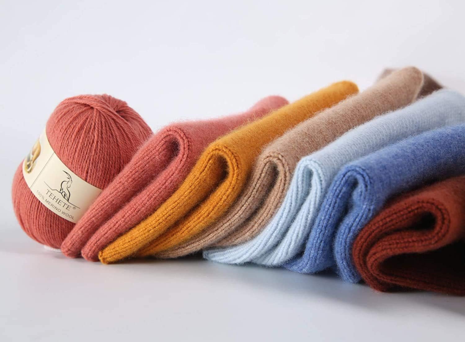 TEHETE 100% Merino Wool Yarn for Knitting and Crochet 3ply 3 × 50g, 250m, 3 Balls Pack Soft and Luxurious-Pink - Image 4