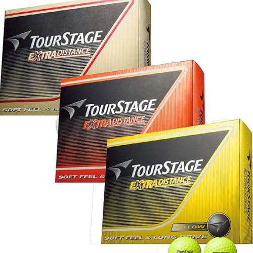 ブリヂストン TOURSTAGE ボール エクストラディスタンス ボール 3ダースセット 3ダース(36個入り) ホワイト、イエロー、オレンジ