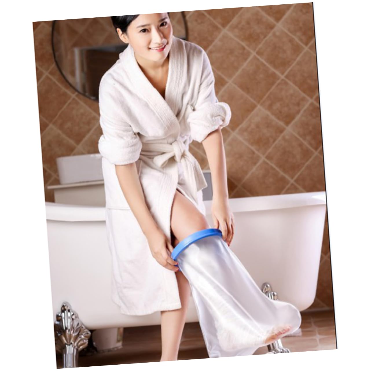 COLLBATH Foot Cast Cover Leg Cast Sleeve Waterproof Bandage Cast Bathing Cast Bag Cast Protector for Shower Cast Bandage Foot Cast Sleeve Bandage Protector for Shower Half Leg Cast Gypsum