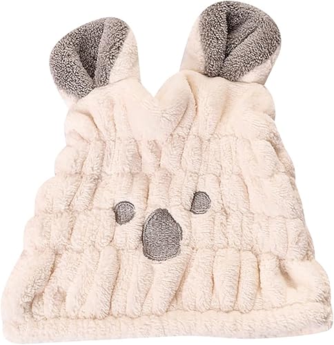 Back Mate - Gorra para el cabello infantil para niñas bonita toalla de secado rápido Baotou súper absorbente con diseño de dibujos animados para