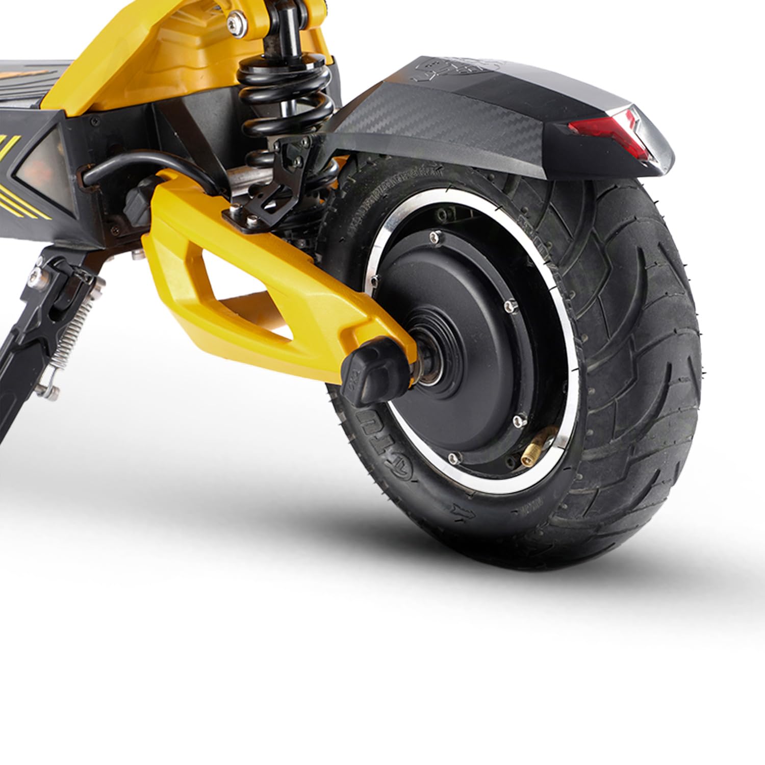 VSETT Trottinette Electrique 10 Plus Super, 2 Moteurs 1400W, Autonomie jusqu'à 150km, 25 KM/H, Ecran LED 5x5, Tout Terrain, Noir et Jaune