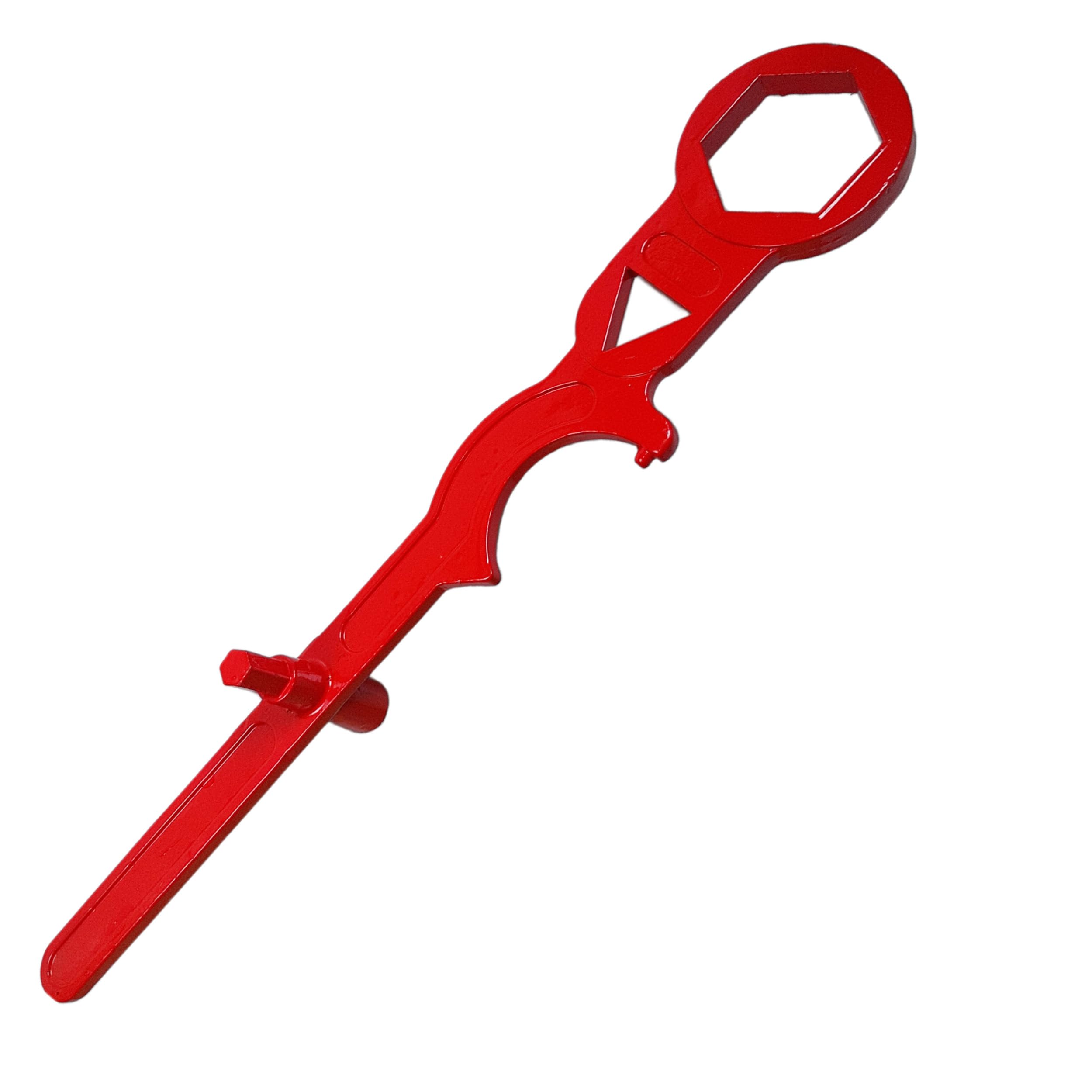 Llave de boca de hidrante tipo B DIN 3223 para inundación de bomberos, llave triangular, hexagonal, Storz | Boca de incendios, llave de bomberos, triangular, hexagonal, Storz