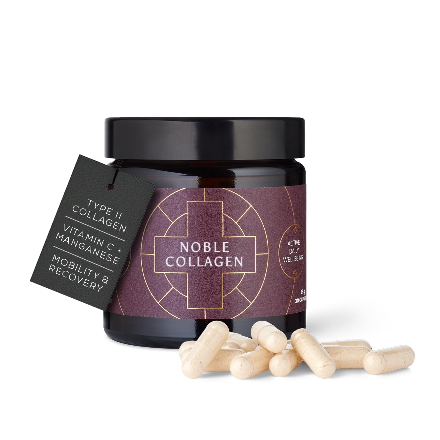 Sponsored Ad – Ancient + Brave Noble Collagen - Type 2 Collagen Capsules for Joint Health, Healthy Bones & Ligaments - Enhanced with Vitamin C, Boswellia Serrata & Manganese - Gluten Free, Soy Free, 30 Capsules