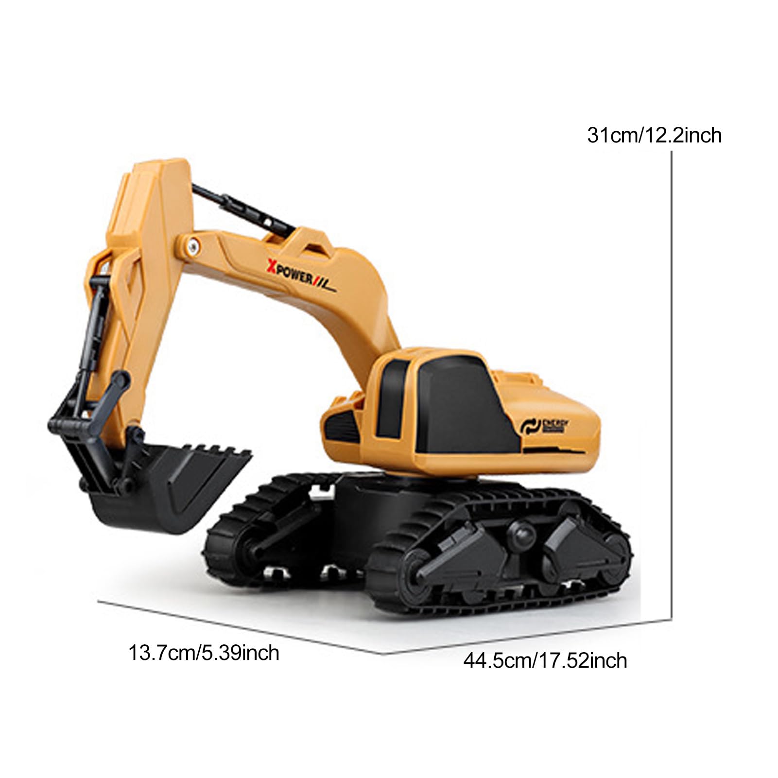 Escavatore telecomandato 2,4 GHz 1/12 Escavatore telecomandato con Funzione Braccio robotico Flessibile Tavolo di Lavoro Girevole a 360 ° Dimostrazione Automatica Programmazione