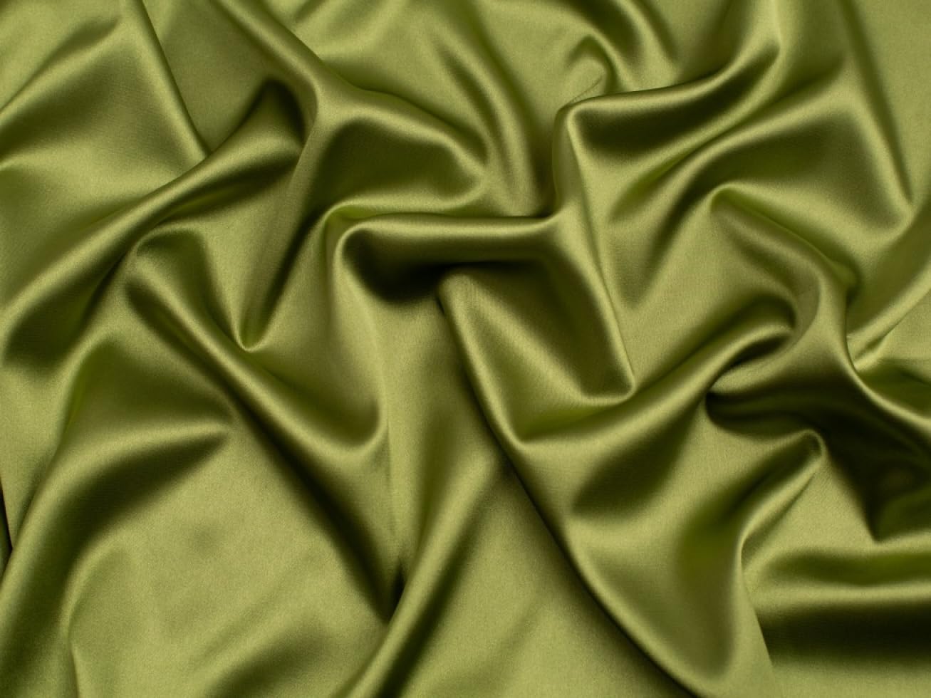 Minerva Core Range Stretch Woven Satin Fabric Pistachio - Lightweight & Suitable for Dressmaking - Approx Width: 145cm / 58" - Sold per metre