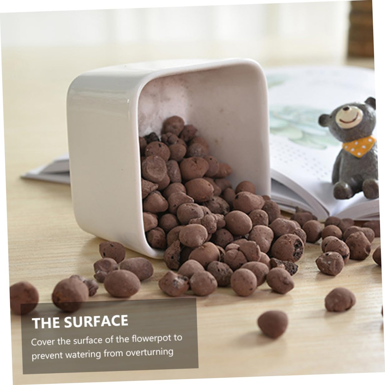 Anneome Ceramsita de Drenaje para Jardinería 1 Kg Arcilla Expandida Porosa 05-1 CM Material Transpirable para Cultivo sin Suelo y Mejora de Macetas