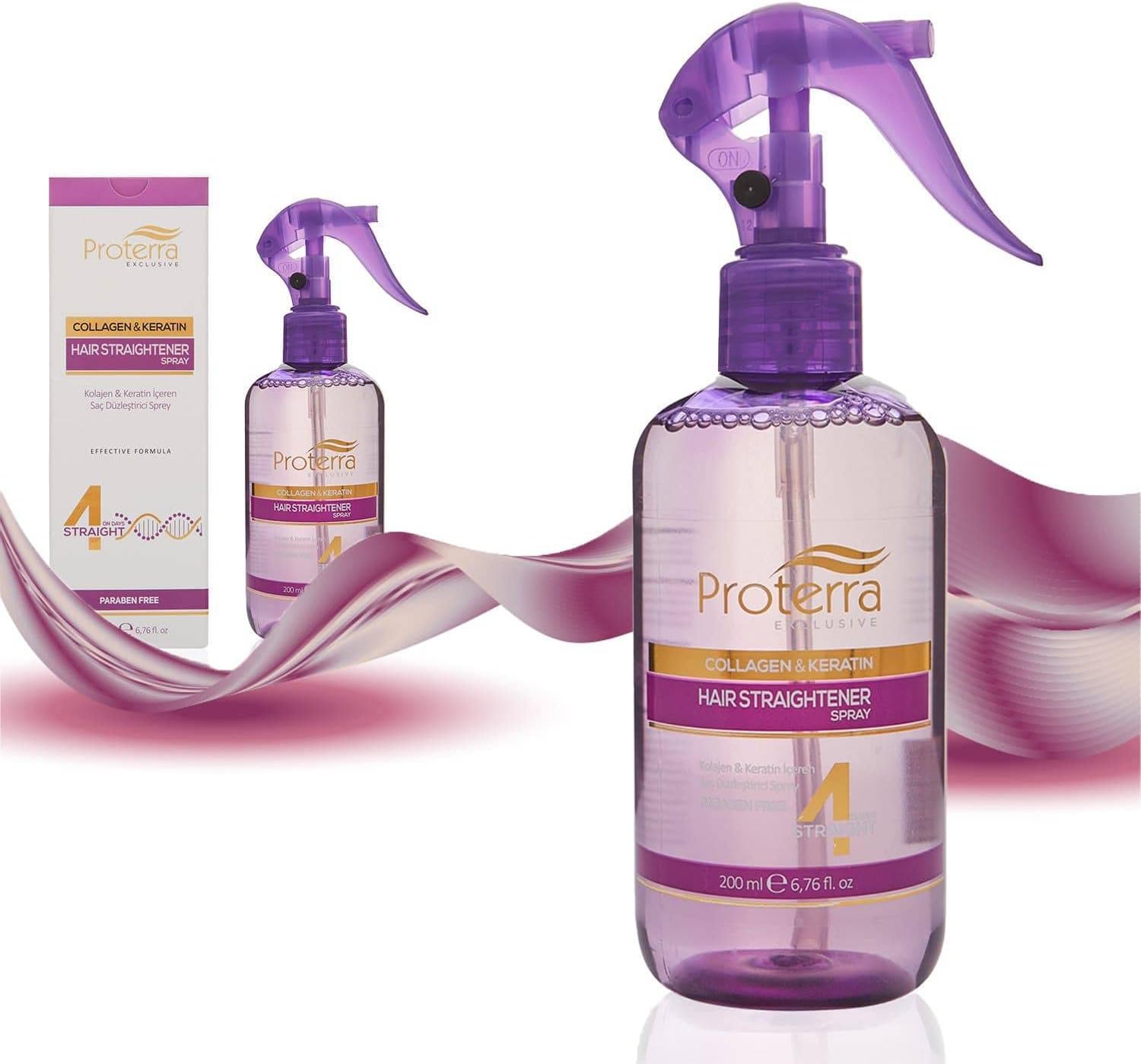 proterra Collagen & Keratin Hair Straightener Spray Amazon.co.uk Beauty