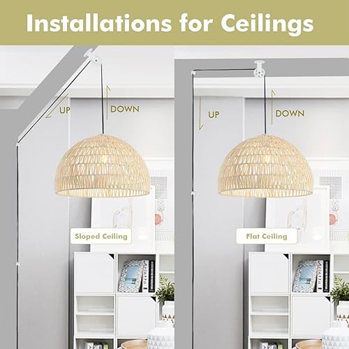 Miniatura 10 de Rueda de polea negra para enchufar lámpara colgante, gancho para iluminación colgante, cable de luces de techo de araña de pared, gancho de polea