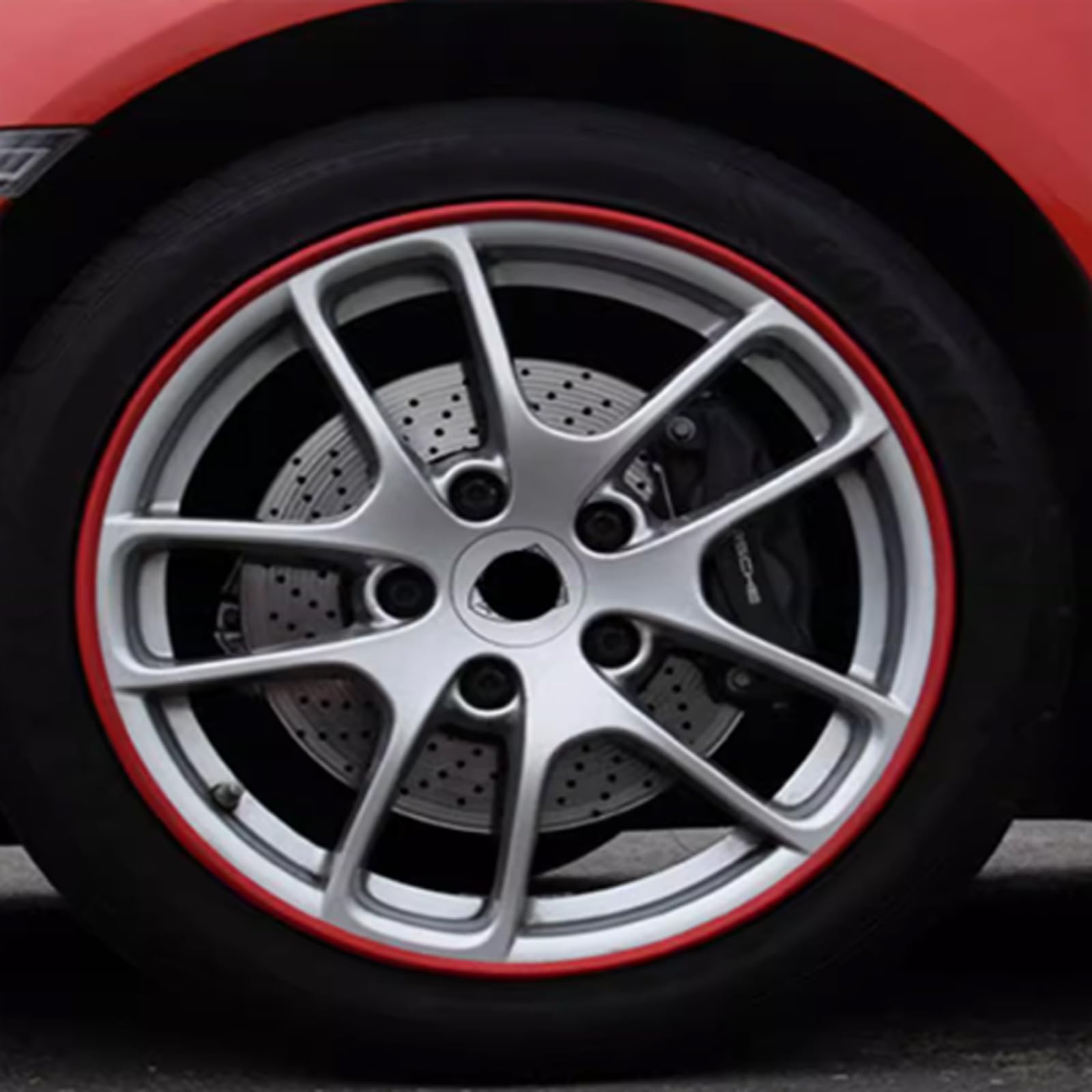 Protezione Universale Cerchi in Lega,Protezioni Cerchioni Ruote,Protezione del Cerchione Dell'Auto,Auto Anelli Decorativi Bordi Cerchi,Protezioni Cerchi Auto,Antiurto,per Auto