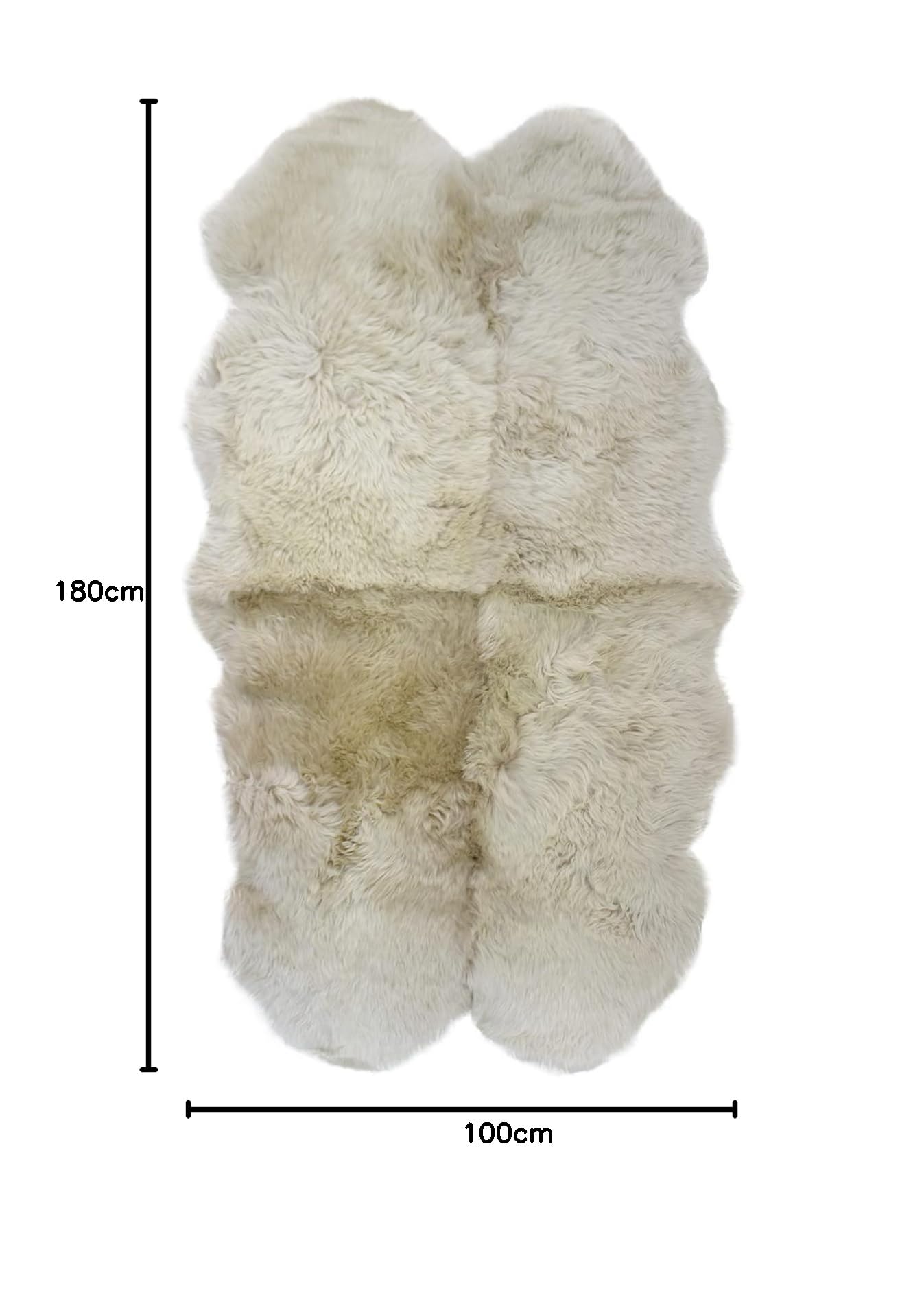 4枚セット】ムートンラグ オーストラリア産 天然羊毛 天然ムートン100