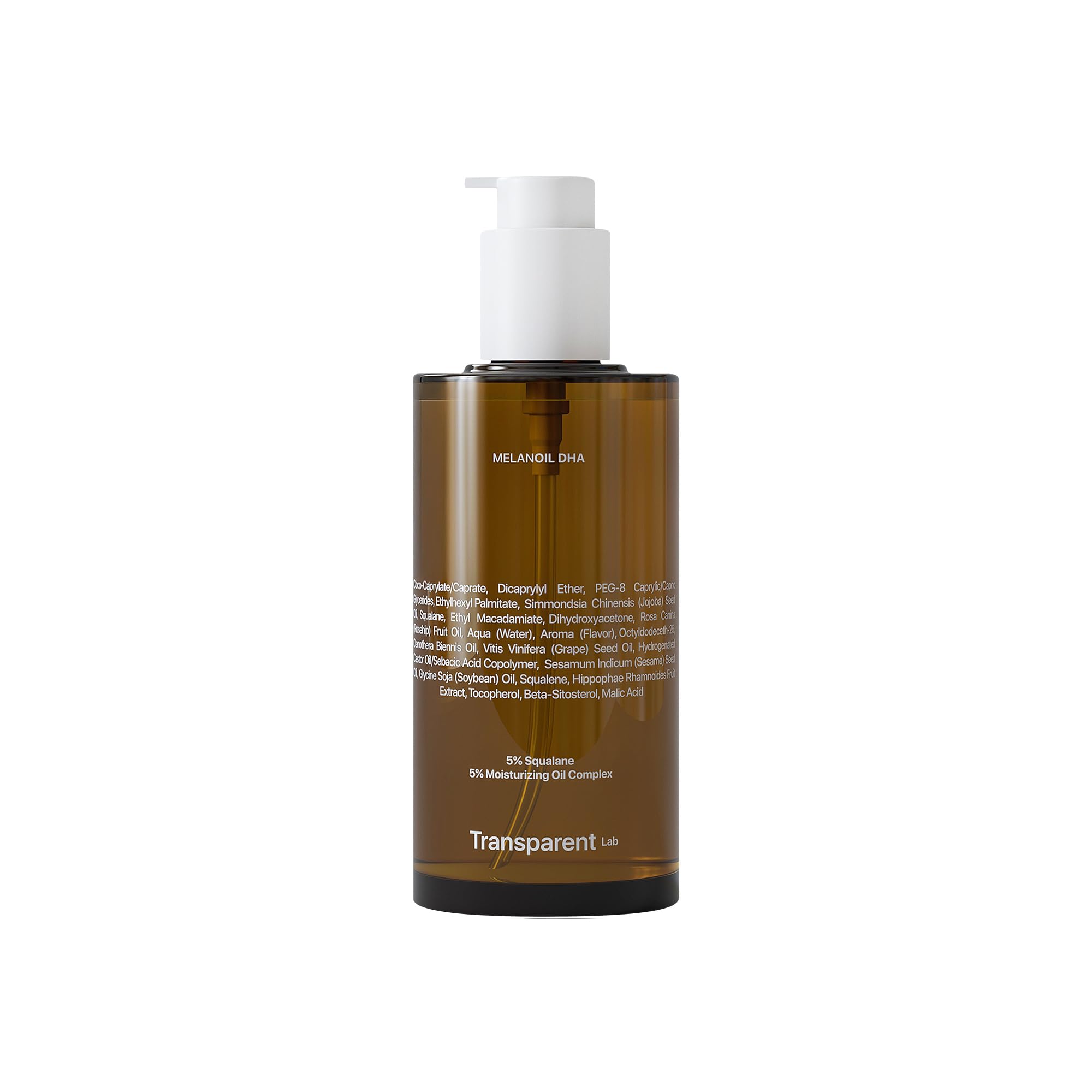 Transparent Lab Melanoil DHA 200 ml – Aceite Corporal Autobronceador con 3,2% DHA, Hidratación Profunda con Escualano, Bronceado Progresivo Uniforme, Acabado Luminoso Natural