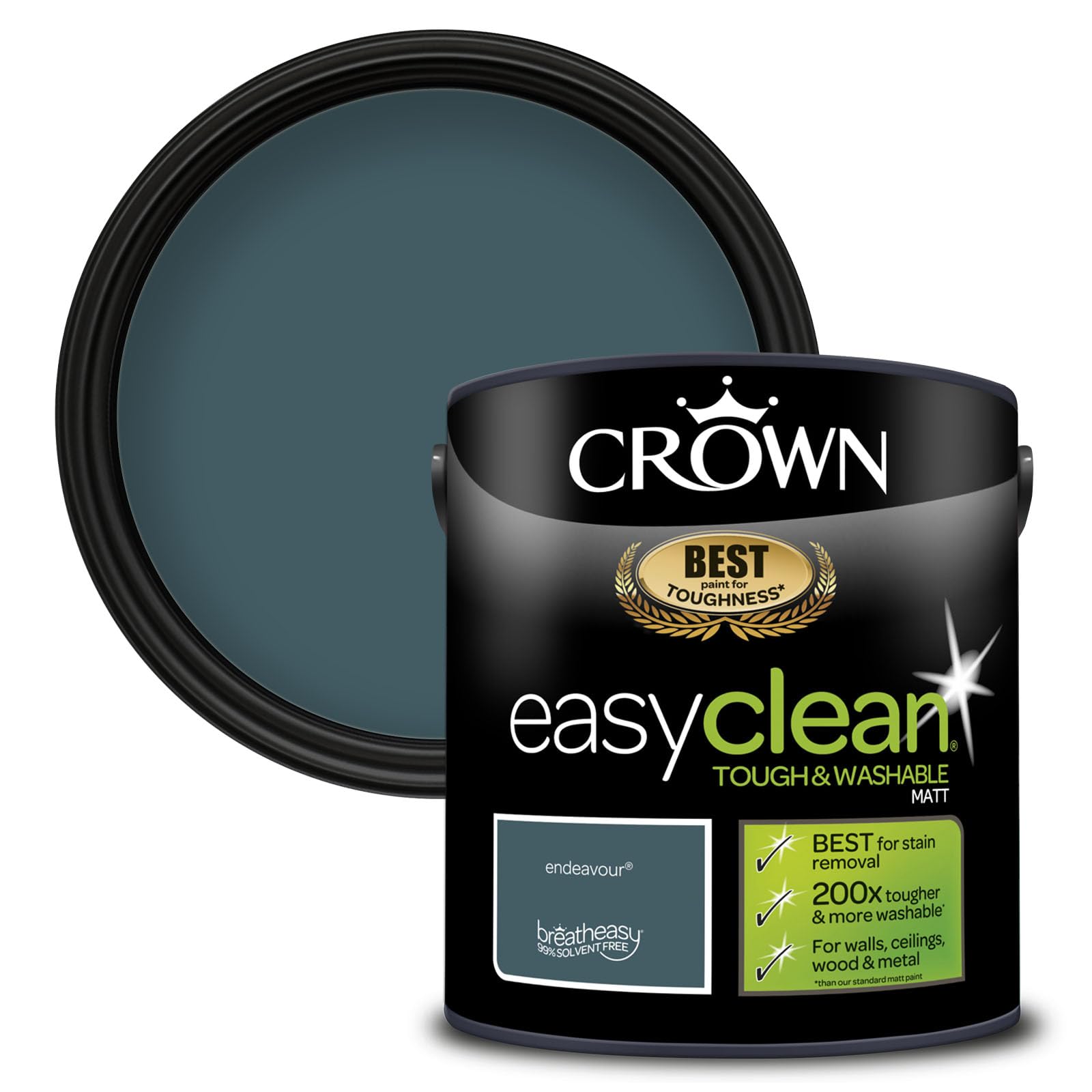 Crown Easyclean Matt Emulsion Paint - Endeavour
