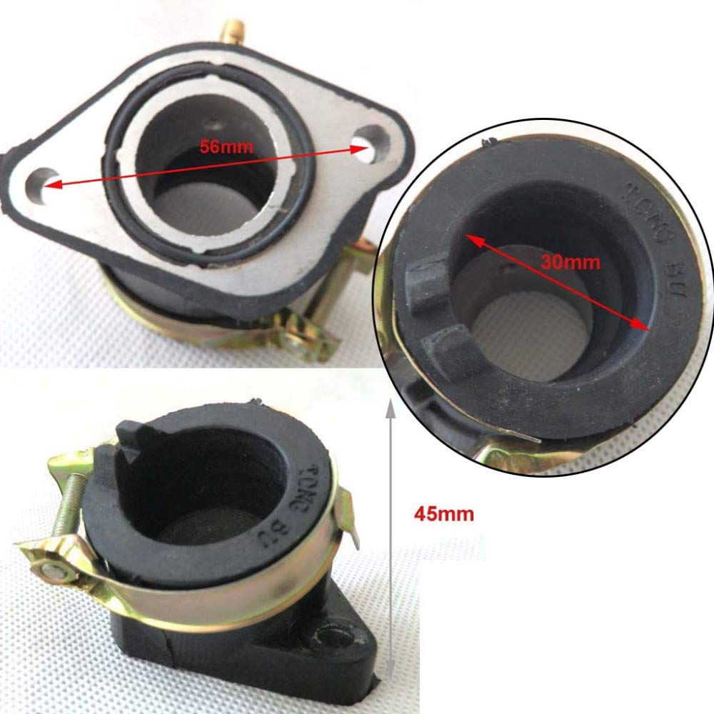 One by Camamoto collettore aspirazione/carburatore Compatibile con (cod 77140658 Honda CN 250 CH125 CH150 CFMOTO CF-125 CF-150 / Hexagon 250cc)