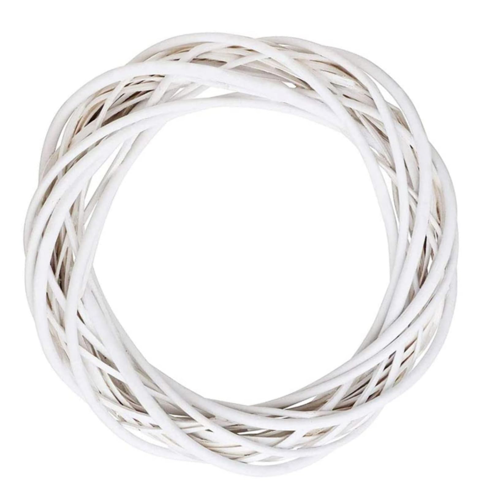 Blaward White Grapevine Wreath For Front Door, Natural Vine Branch Wreath Frame Rattan Wreath For Crafts Diy Wreath Making Supplies For Easter Thanksgiving Halloween Christmas Wreath, 15/20/25/30/40Cm