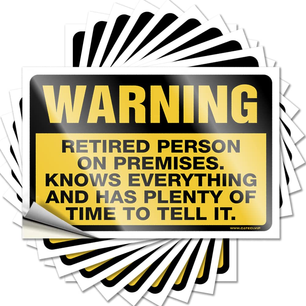 Sticker Scented Christmas Waterproof - Retired Person On Premise Water Self Adhesive Decal for Surf Use(12X18CM)