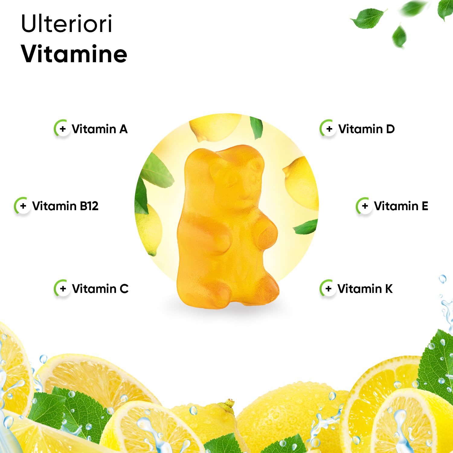 Caramelle Gommose L-Carnitina 3000 mg dose giornaliera, 160 gummies scorta 3 mesi, con vitamine A, B12, C, D, E e K, vegane, senza zucchero, alto dosaggio, testate (1)