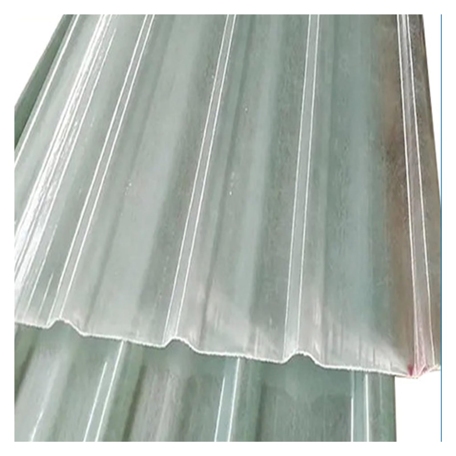 Fogli per coperture in FRP, ad alta trasmissione della luce, 1 mm, ondulati, per gazebo e garage (8 pezzi, 0,9 x 1 m)