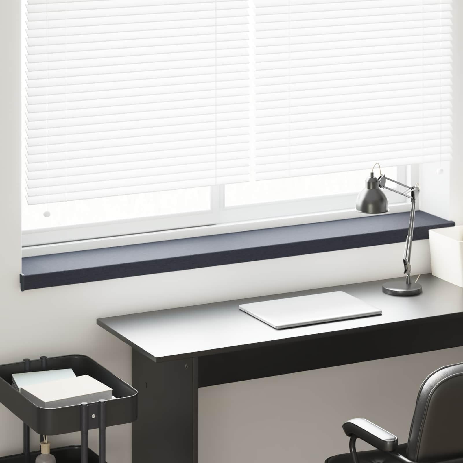 Tidyard Alféizar de Ventana Moderno PVC - Fácil Instalación, Resistente al Agua, Interior y Exterior, Antracita con Motivo de Madera Modelo YFXGMZJ-42046961ES