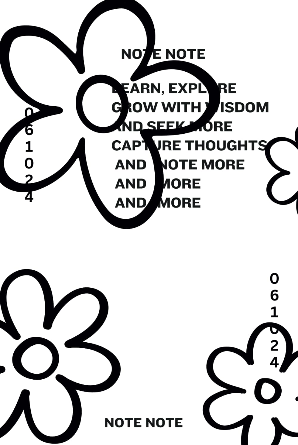 note note: aesthetic minimalistic modern hardcover notebook