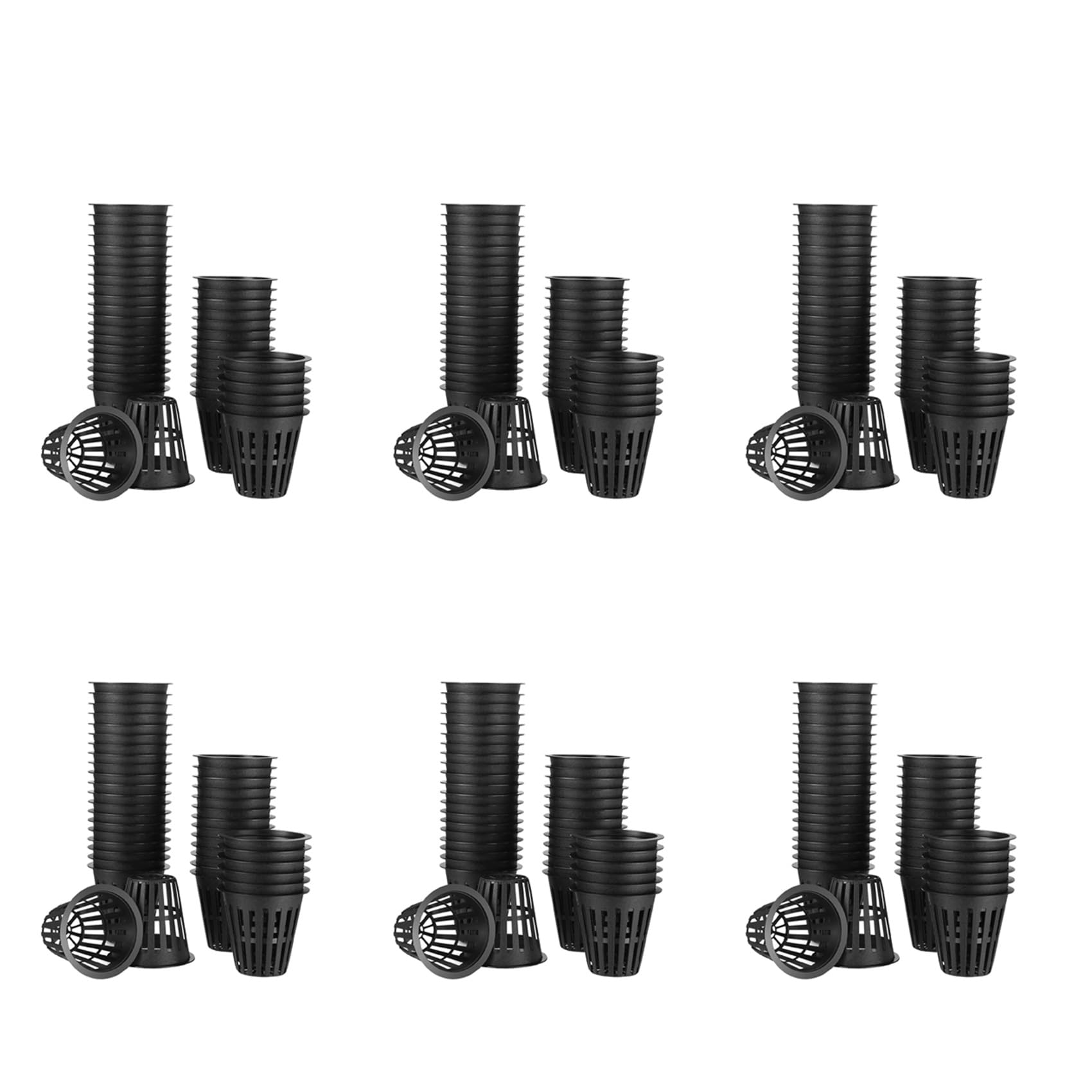 Jnchdghwa 360 Pack 2 Inch Net Cups Slotted Mesh Wide Lip Filter Plant Net Pot Bucket Basket for Hydroponics