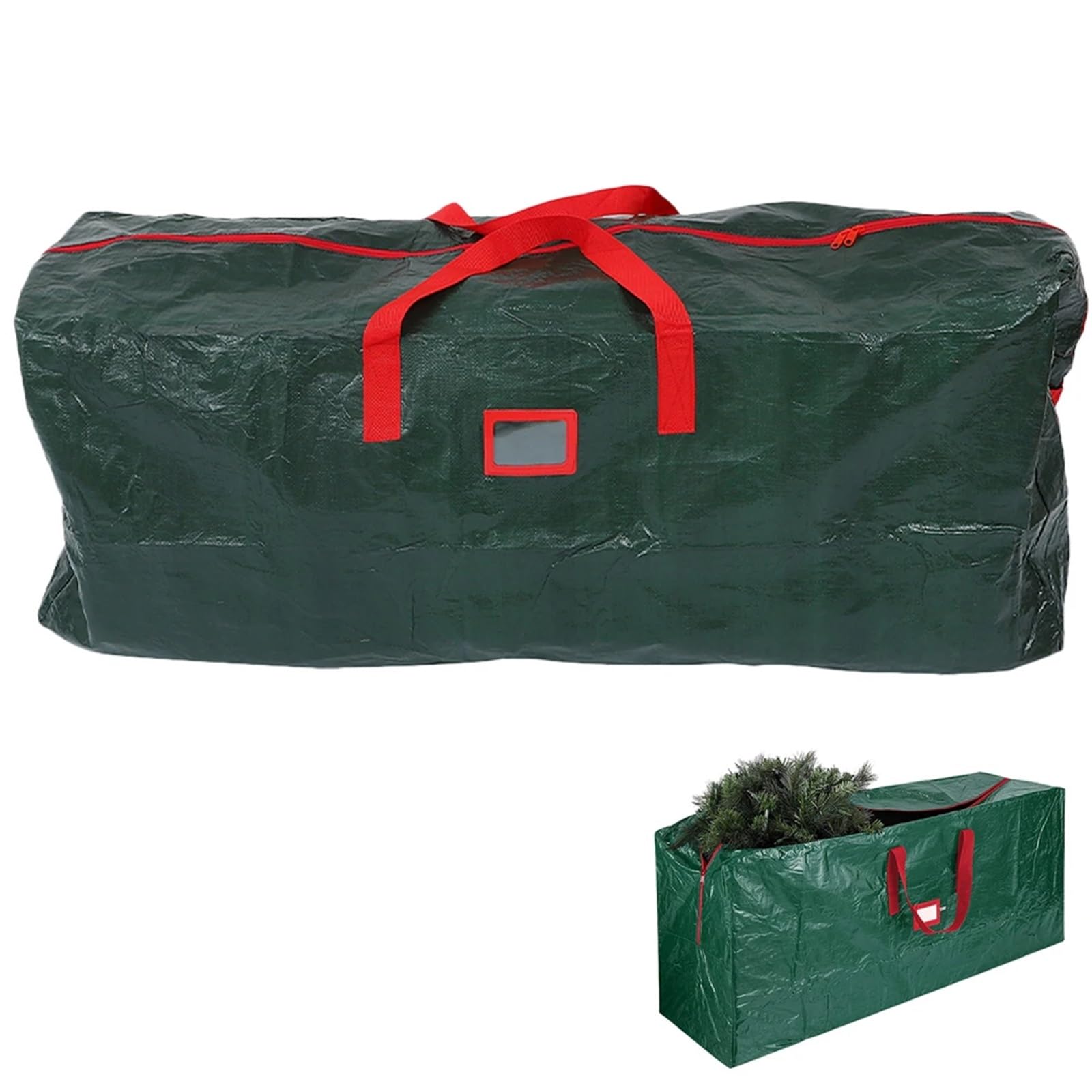 Weihnachtsbaum Aufbewahrungstasche Einkaufstasche mit Bäumen, Aufbewahrungstasche, grün, Polyestergewebe, Reißverschluss