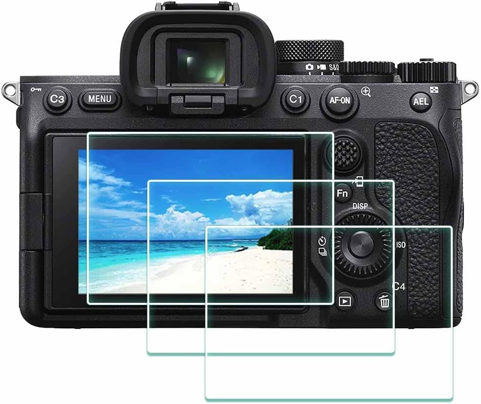 Screen Protector for Sony Alpha 7 IV A7 IV A7IV A7IV A7M4 Screen Protector Film 9H Hardness Tempered Glass [Pack of 3]