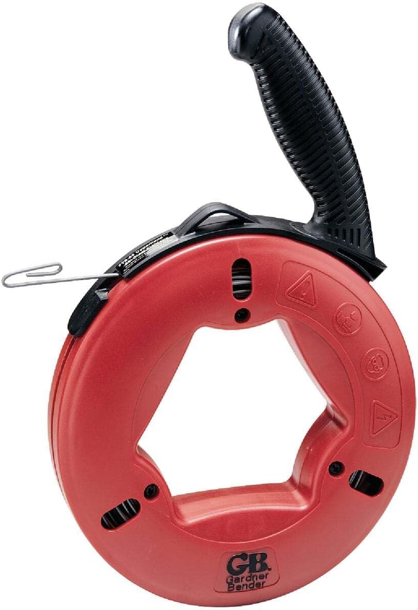 GB Gardner Bender FTS-65R Plated Carbon Steel Fish Tape W/Rubber Grip