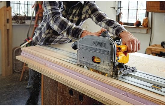 DEWALT 60V MAX* Circular Saw, 6-1/2-Inch, Cordless TrackSaw, Tool Only (DCS520B)