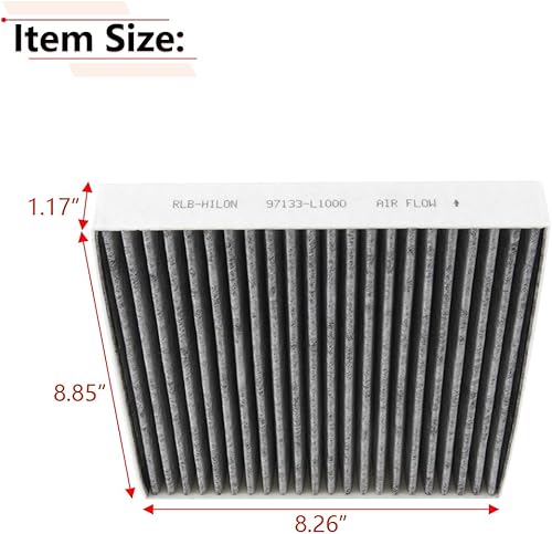 Miniatura 3 de RLB-HILON Filtro de aire de cabina compatible con Hyundai Elantra | Santa Fe | Ioniq 5 | Tucson Sport Utility | Sonata Sedan, para Kia K5 Sedan,