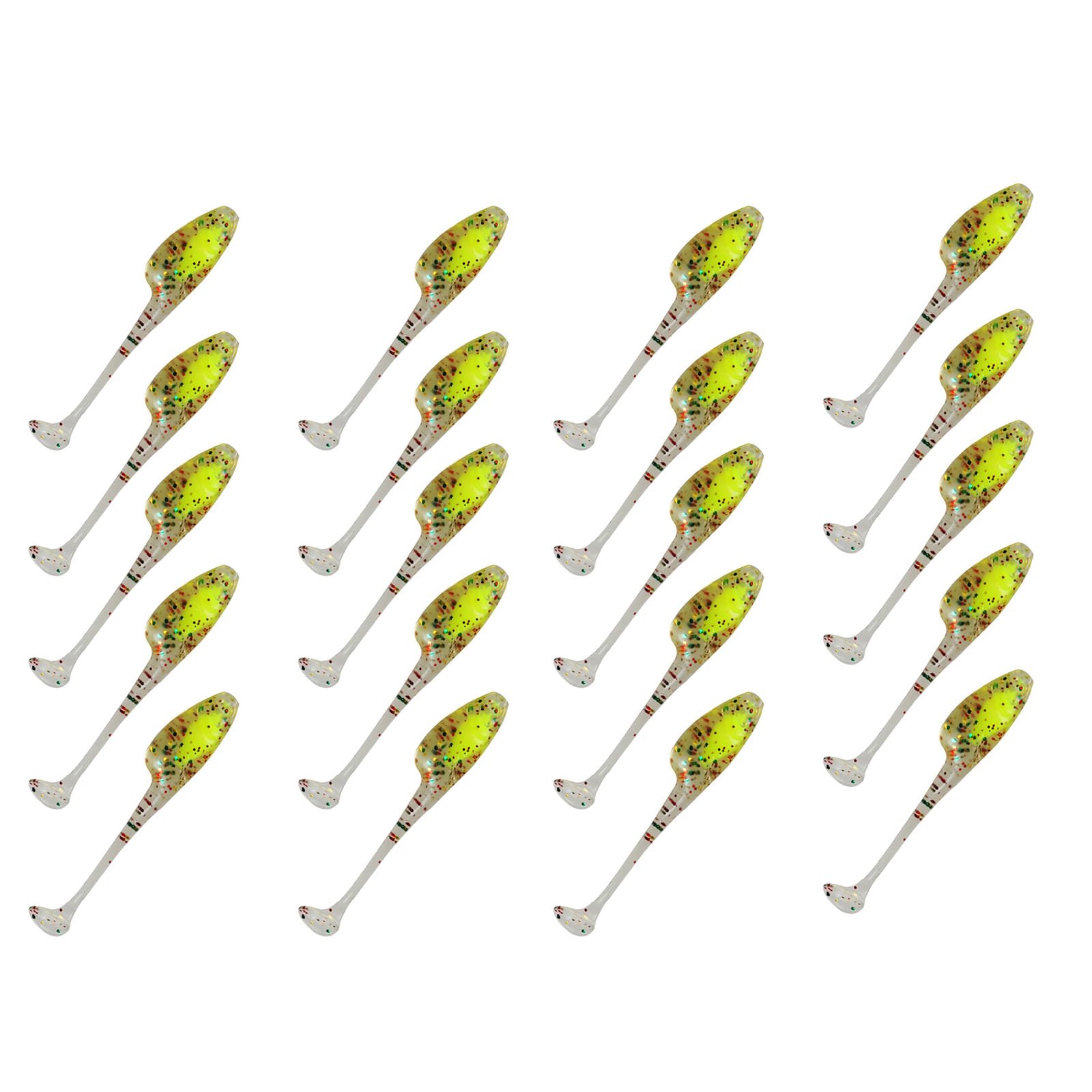 CAZSTYK 5cm 1.2g Fishing Lure for Trout Soft Swim Baits Fishing Lures Paddle Tail Swimbaits Artificial Baits T Tail Miniature Lure for Trout