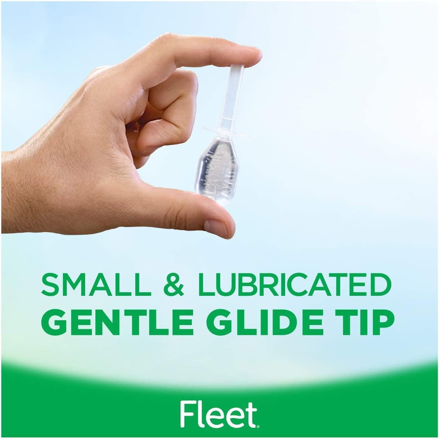 Fleet Saline Enema, 4 Count and Fleet Laxative Liquid Glycerin Suppositories for Adult Constipation Relief | 4 CT | 3 Pack : Health & Household