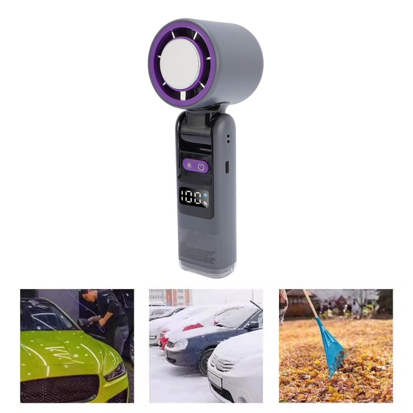 Fan Portatile Portatile, Ventola di Raffreddamento Portatile Tascabile Pieghevole con Display Digitale, Mini Ventilatori Ricaricabili USB Fan Personali per Donne Che Viaggiano