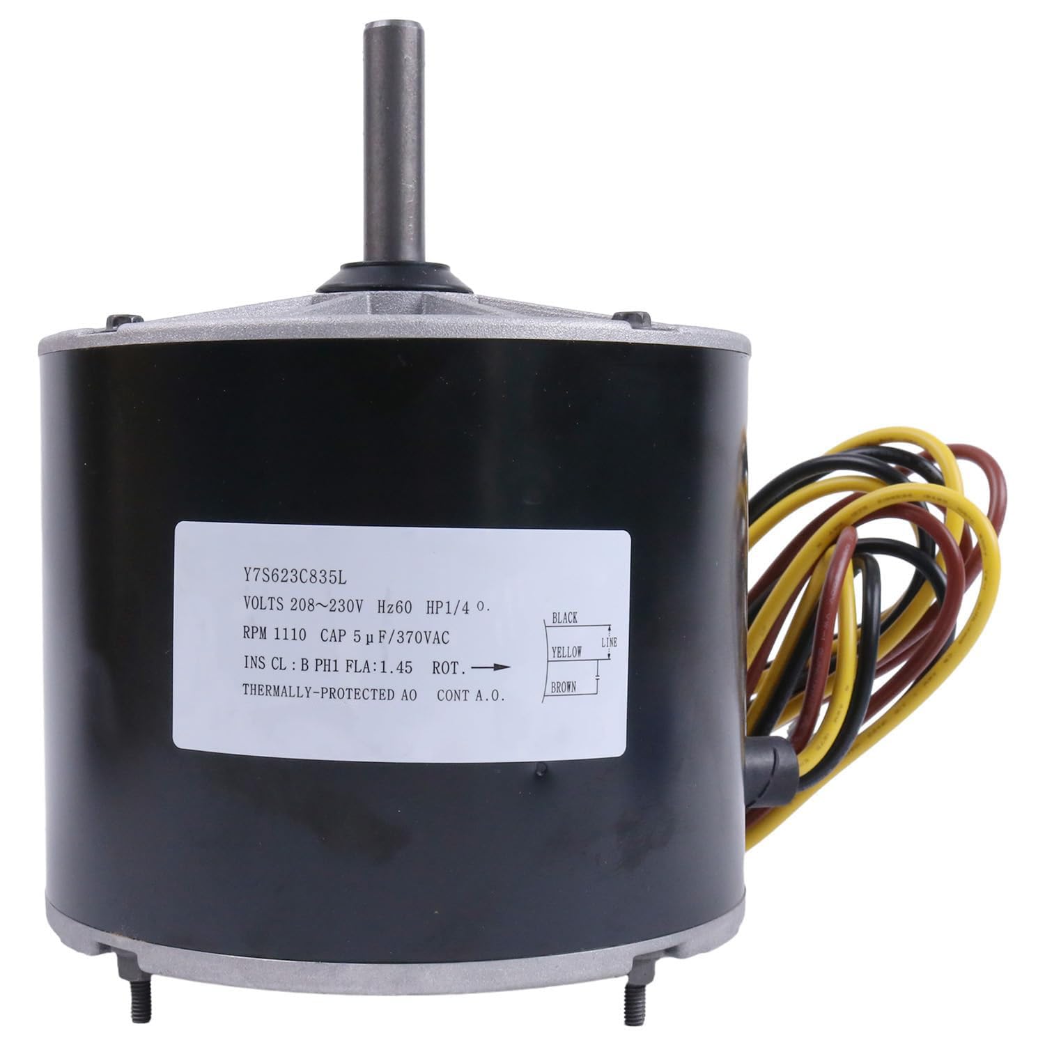 AIVWUMOT Condenser Fan Motor 1/4 HP 208-230 Volt Y7S623C835L Compatible with Zhongshan Broad-Ocean HC39GE226 HC39CQ230 HB39GQ230 HC39GQ230 1185924 1185924 20409 SIMILAR NOT EXACT ITEM