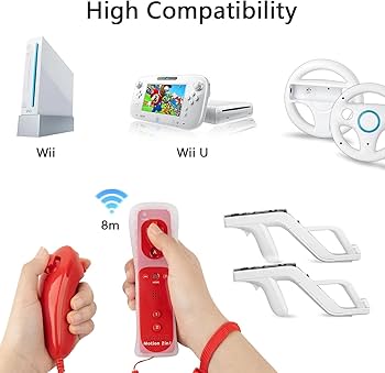 Amazon.com: NC 2Pack Motion Plus Wii Controllers with Nunchucks