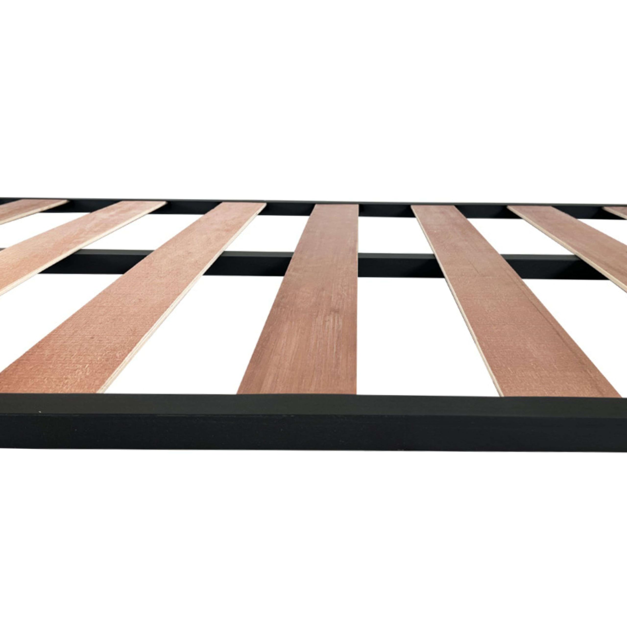 Miroytengo Somier 135x190 cm con 4 Patas - Tubo acerado 30x30 mm, Refuerzo Central, Láminas de Chopo y Pintura Metalizada