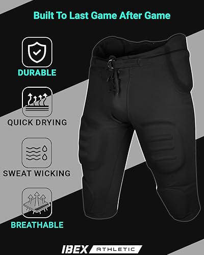 Miniatura 6 de Pantalones de fútbol integrados para adultos, pantalones de práctica de fútbol para hombre con almohadillas integradas