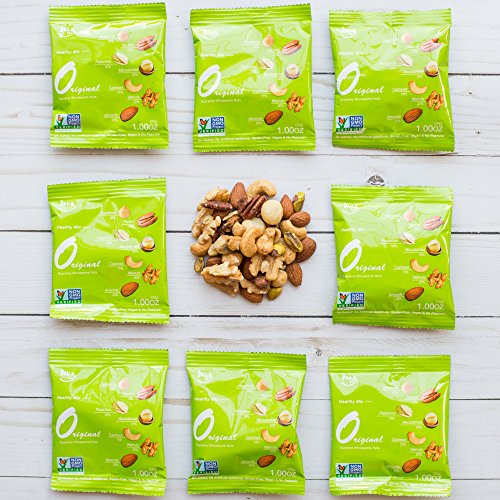 Daily Gourmet Nuts - Unsalted Mixed Nuts Snack Packs/Individually Wrapped Snacks/Nut Snacks/No Peanuts/Healthy Trail Mix Individual Packs/Deluxe Assorted Snacks (A. Original, 24 Packs) #TOP7