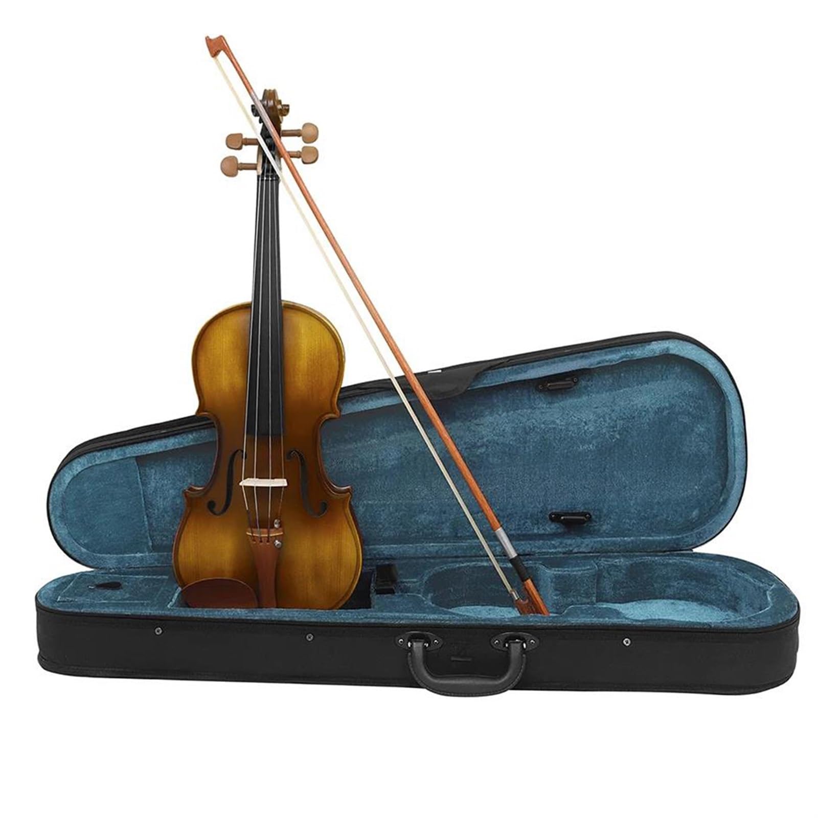 Violino 4/4 Tastiera In Ebano Set Di Con Custodia Sintonizzatore Per Arco Accessori Per Poggiaspalla Per Principianti(Violin)