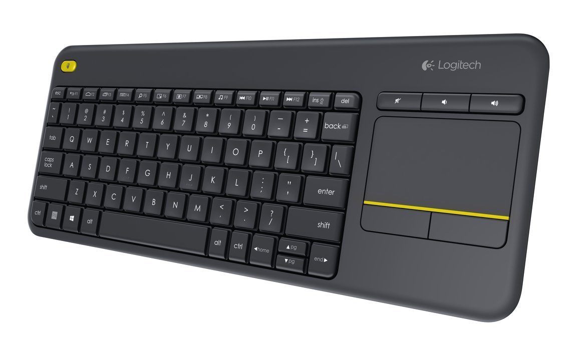 Logitech K400 Plus wireless touch TV tastiera - PAN QWERTY