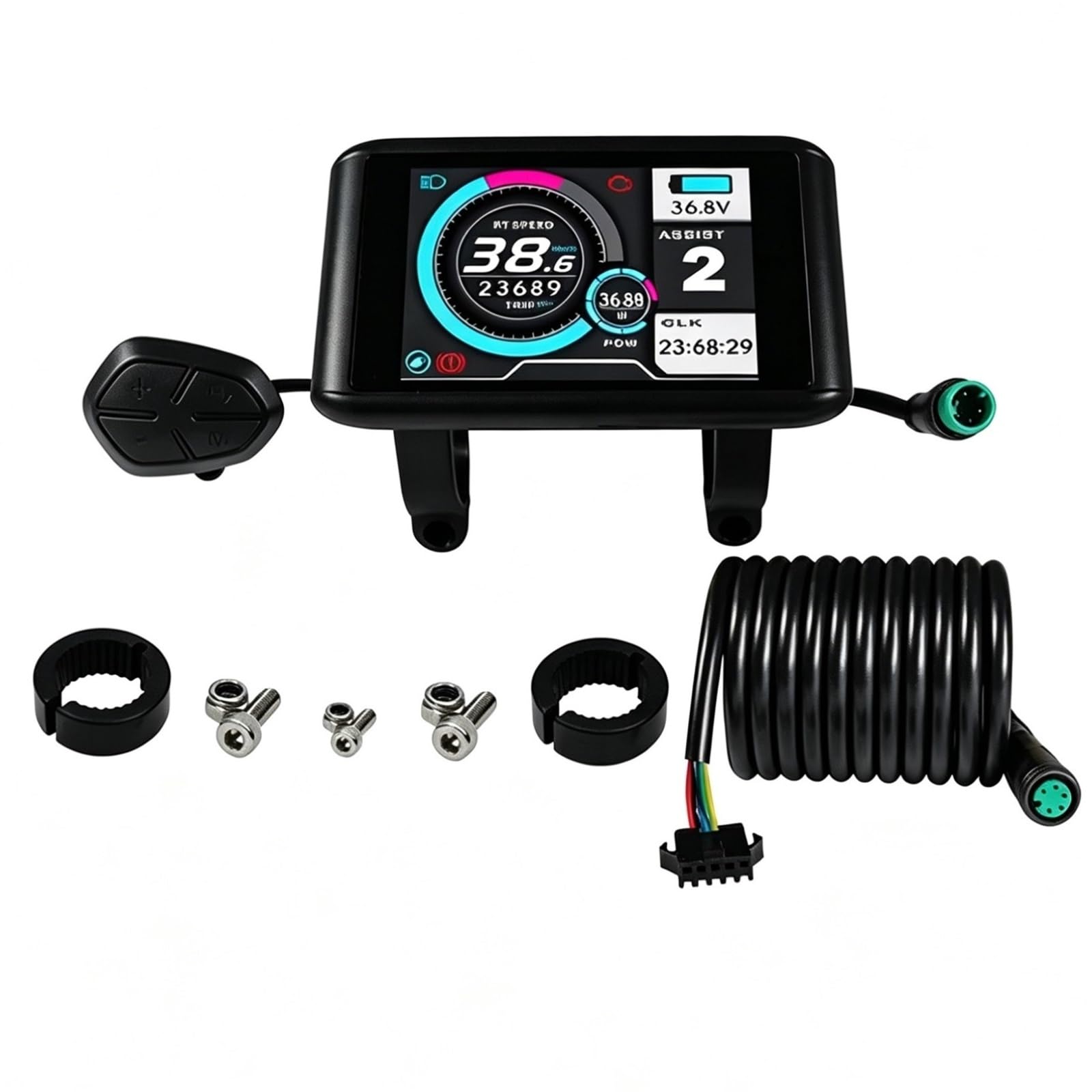 bdfndjnm UKC1/UKC1+ E-bike Digital Speed Gauge 2# Protocol OMD Color LCD Screen Accessories(UKC1 OMD)