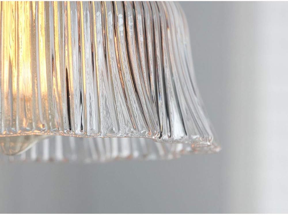 Americano - Lámpara de araña Comedor Sala de estar con pantalla de cristal Estudio Lámpara de noche,Lámpara de araña