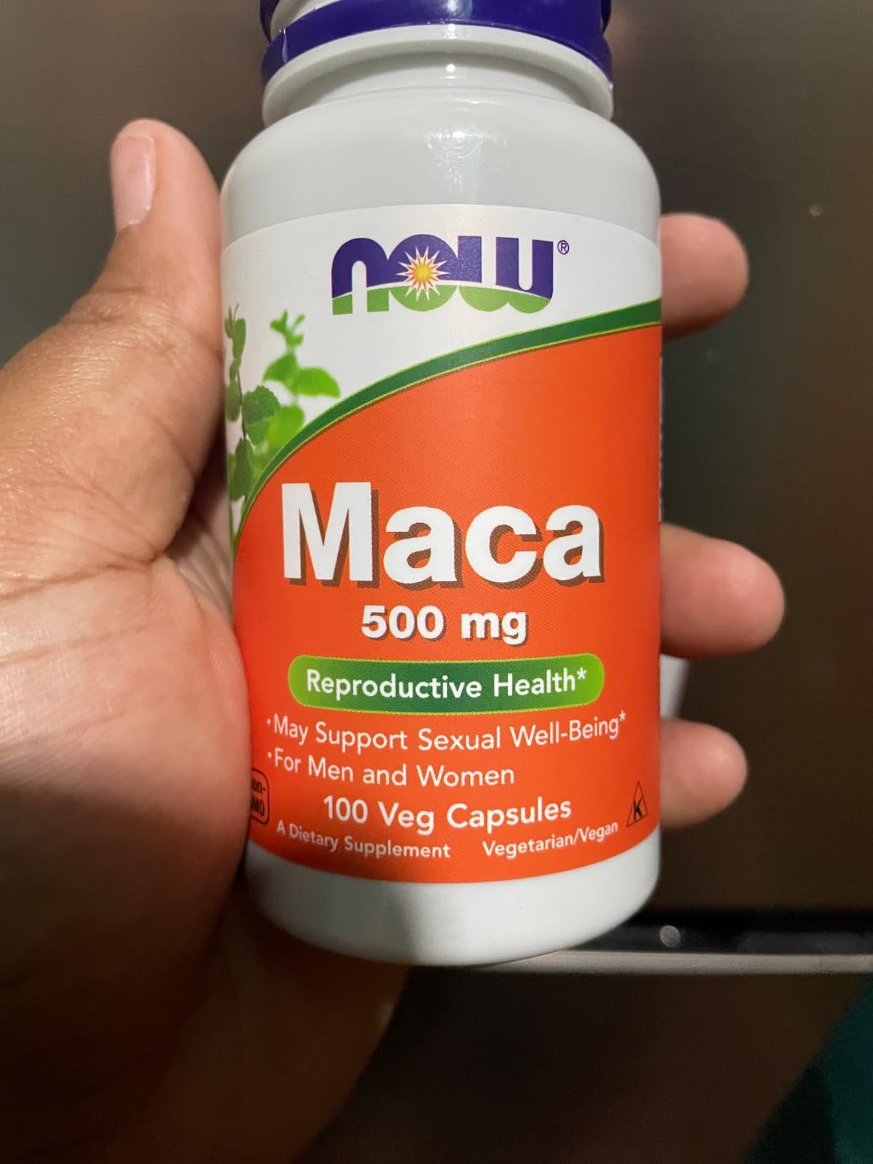 NOW Foods Supplements, Maca (Lepidium meyenii) 500 mg, For Men and Women, Reproductive Health*, 100 Veg Capsules