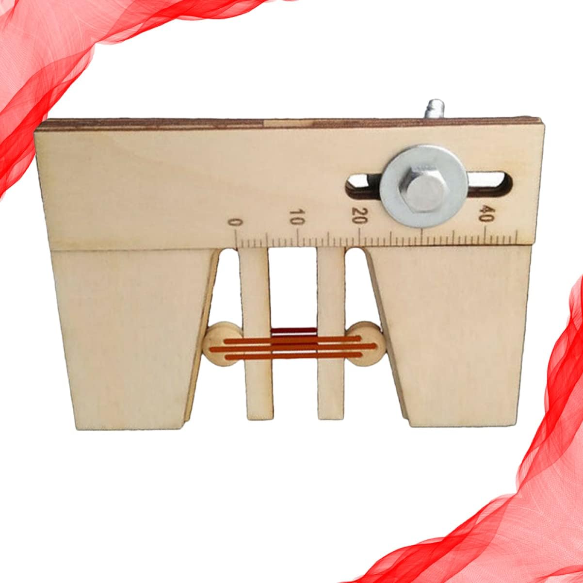Wooden Mooring Tool Device for Model Sailing and Lightweight Fixed Tool with Scale Display for Sailing Models