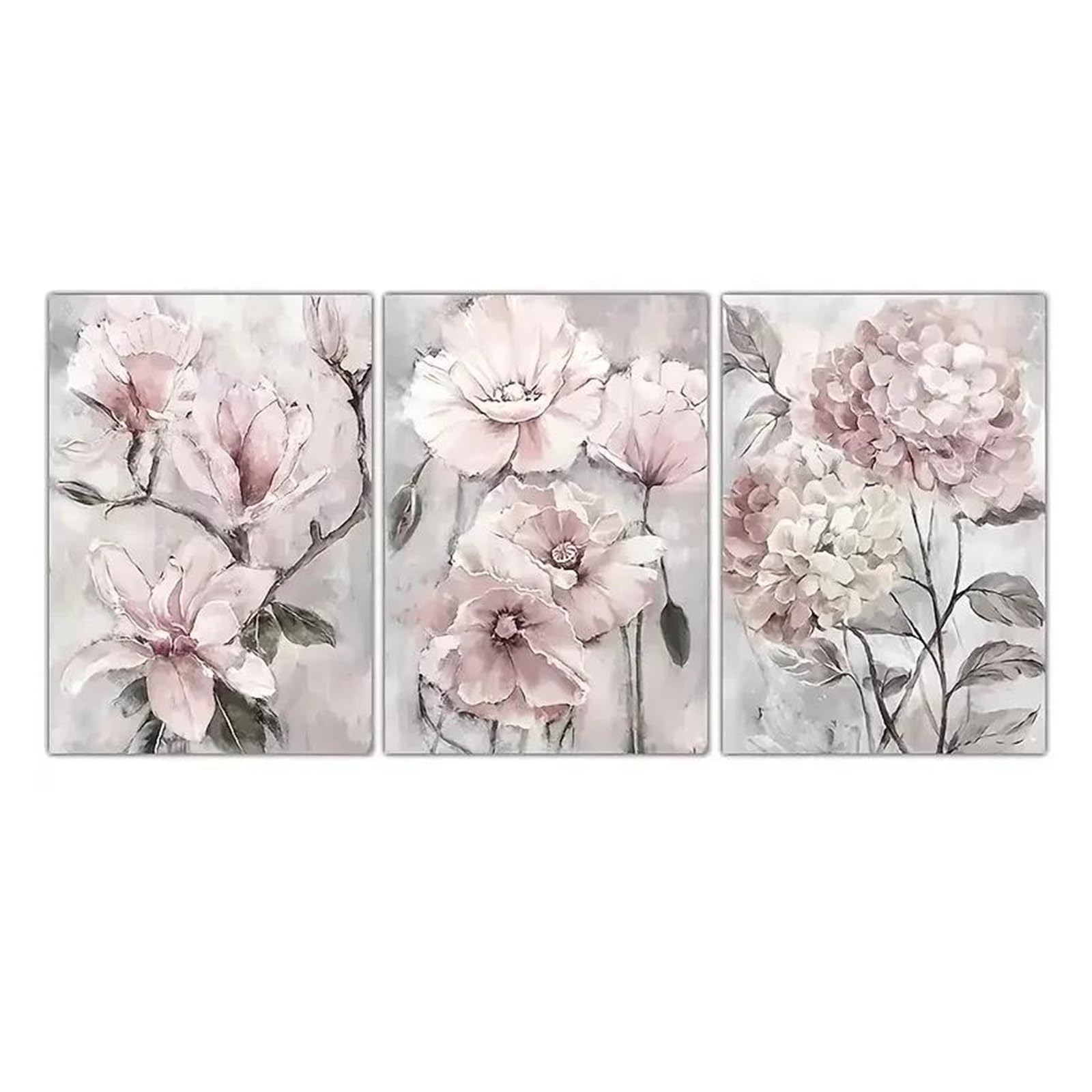 Toile de peinture fleurs pour habiller un mur vide de chambre
