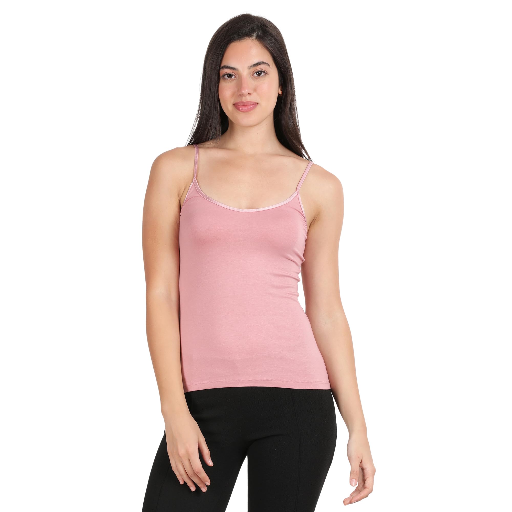 lavos Women’s Camisoles, Sleeveless Long Tank Top, Anti-Microbial Bamboo Cotton Camisole Slip, Adjustable Straps Spaghetti Tops, Comfortable Inner Slips for Women-picture-15