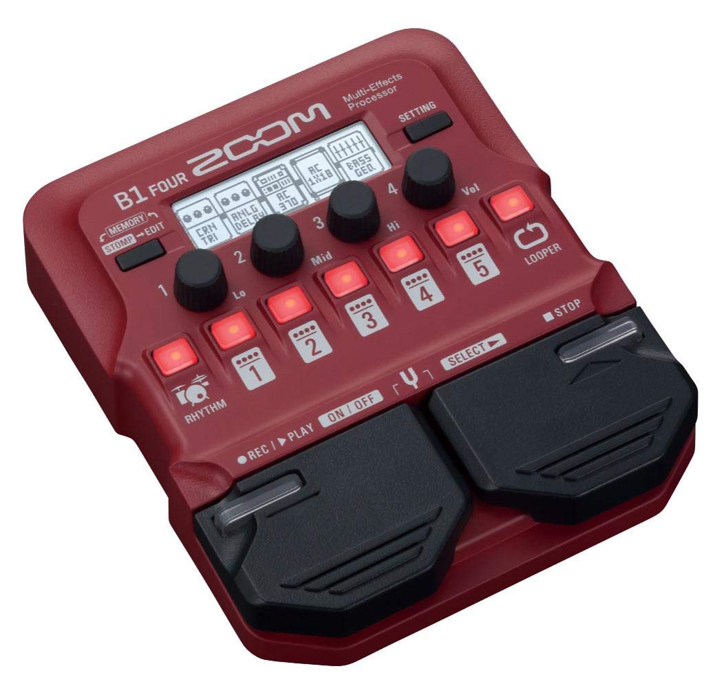 Zoom - B1 FOUR - pedaliera multieffetto, amp-simulator per basso
