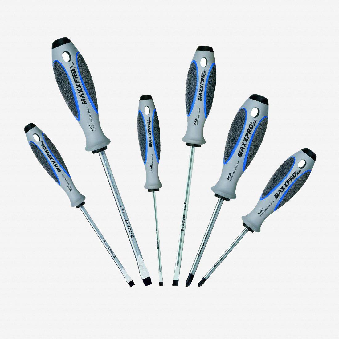 Witte 663831 6 Piece Maxxpro Plus Slotted and Phillips Screwdriver Set