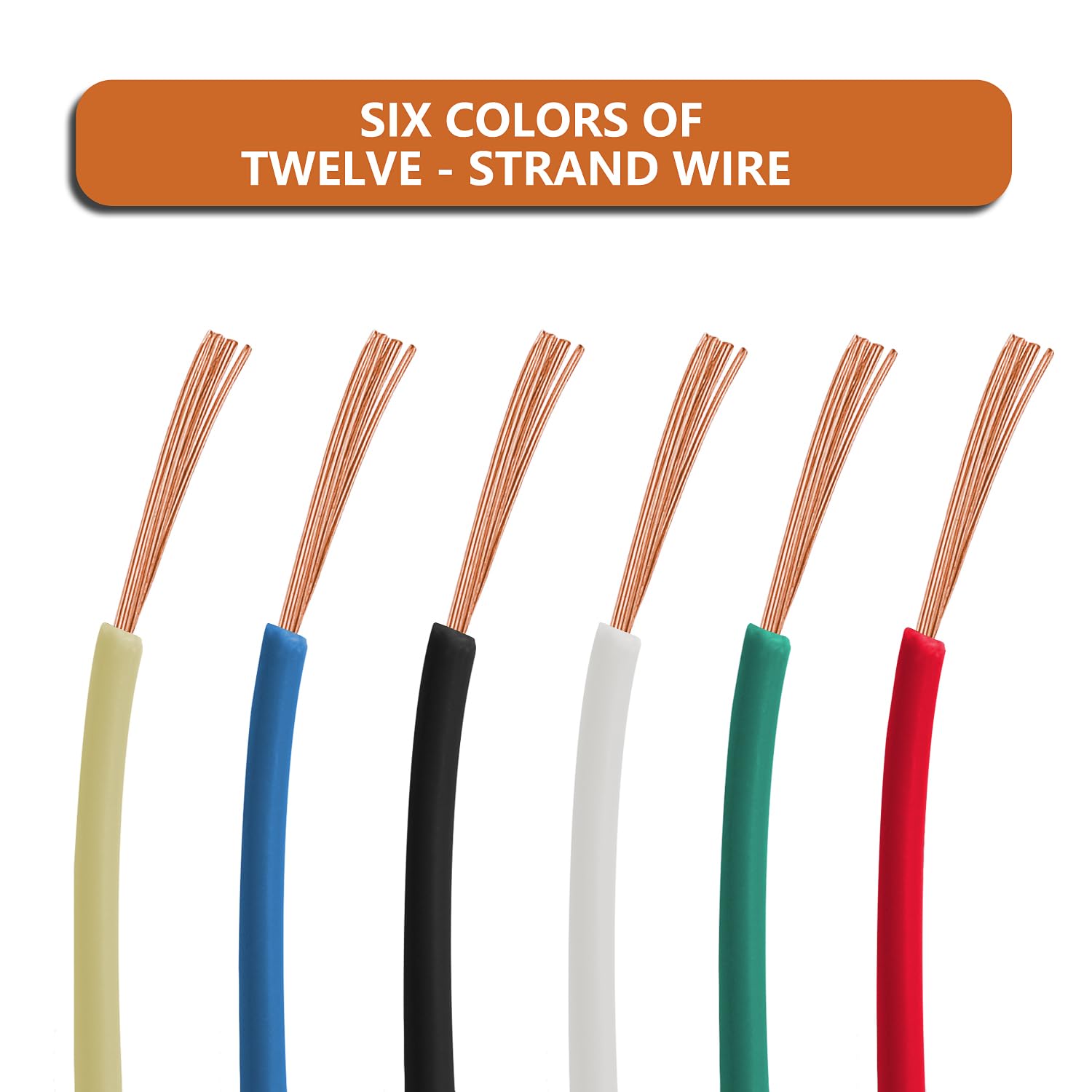 18 Gauge Wire Combo, 6 Colors, 100ft Rolls (600ft Total) - Durable Copper Clad Aluminium, Ideal for Heavy-Duty Auto & Home Projects, Insulated - Image 4